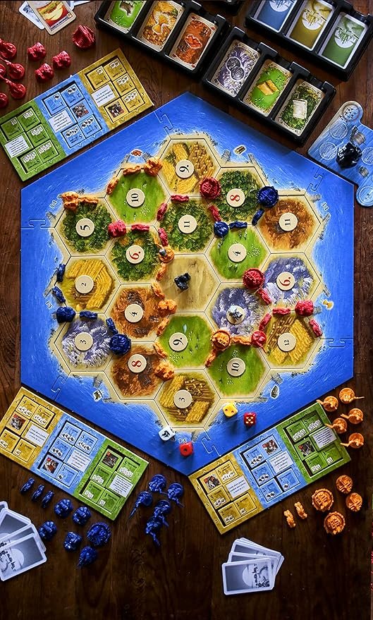Juego desplegado de Catan Ciudades y Caballeros