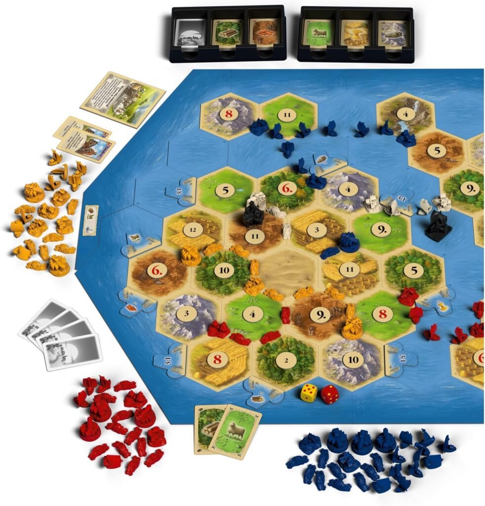 Juego desplegado de Catan Navegantes