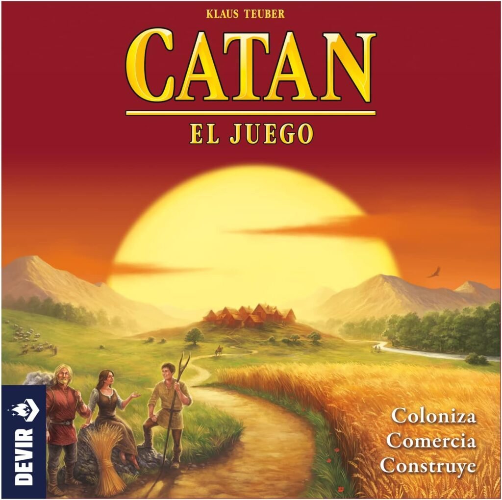 Portada del juego de mesa Colonos de Catan