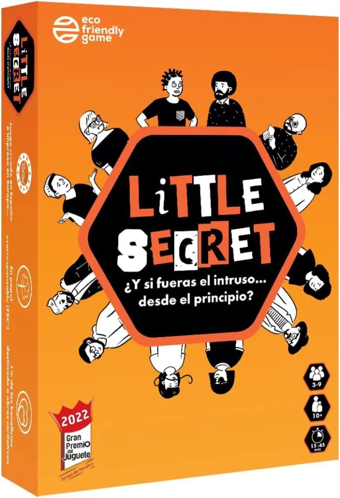 Caja del juego de cartas Little Secret, juego de deducción social