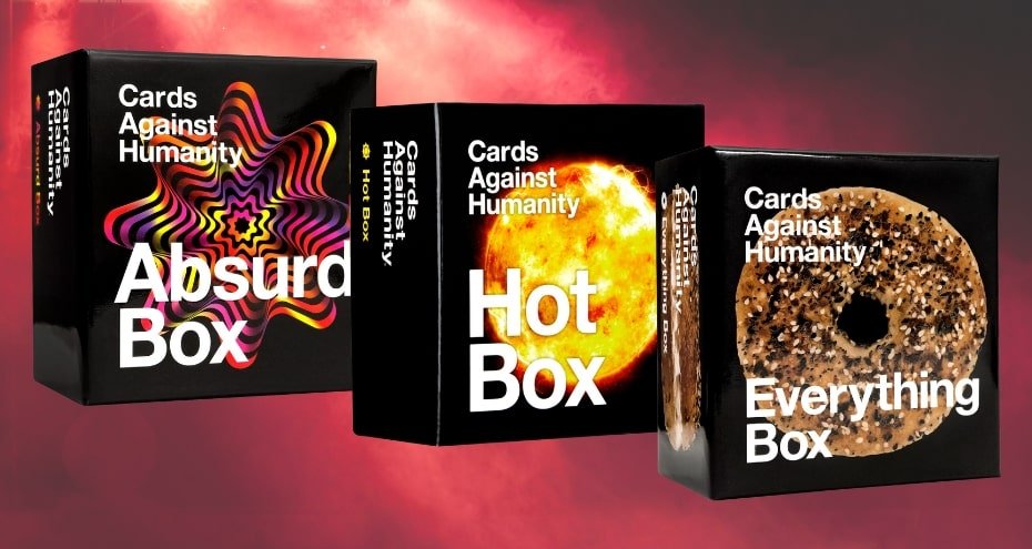 Cajas Absurd, Hot y Everything de Cards Against Humanity
