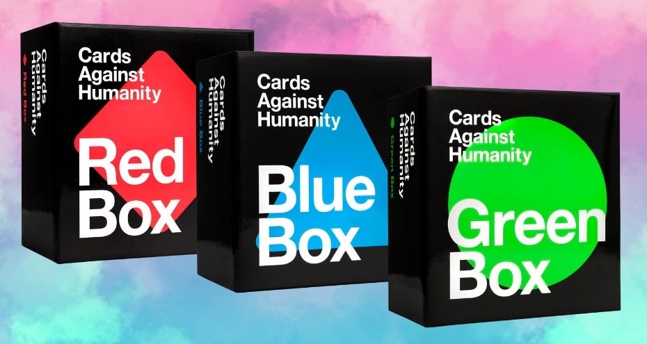 Cajas Roja, Azul y Verde de Cartas Contra la Humanidad