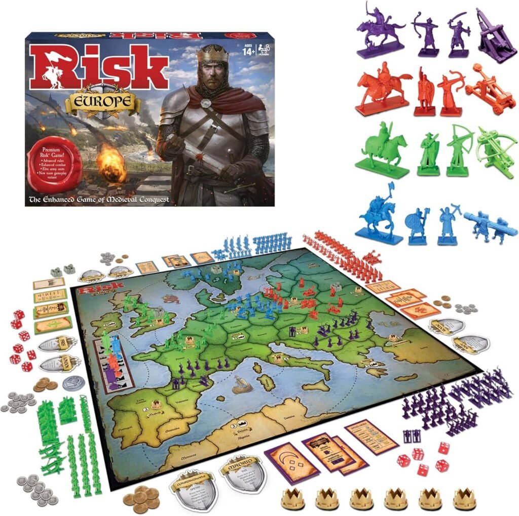 Mapa y territorios de la edición Risk de Europa