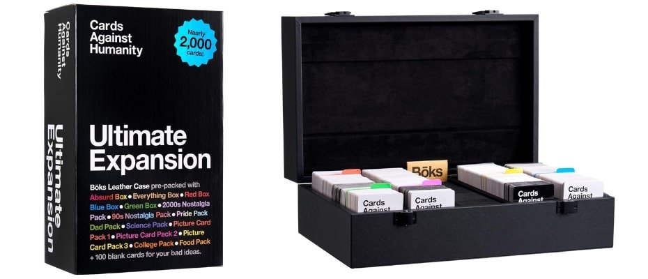 Caja Ultimate Expansion de Cards Against Humanity con más de 2000 cartas